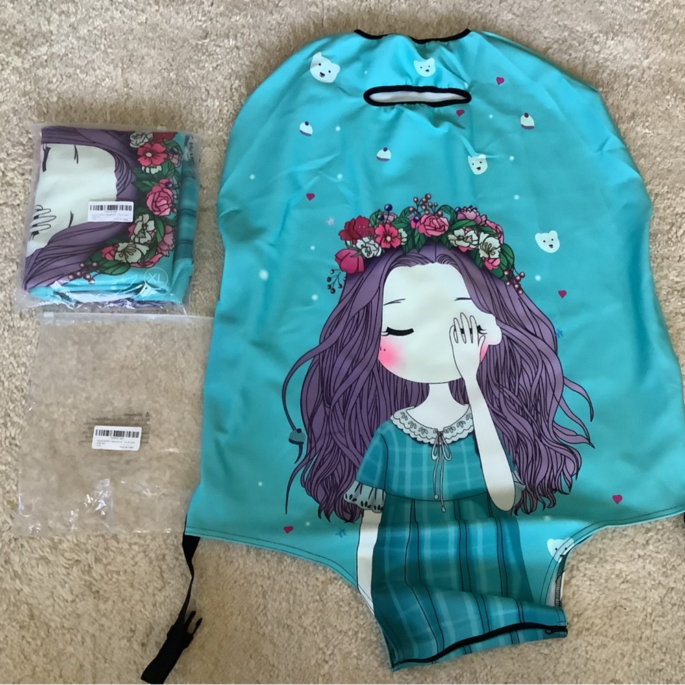 NWT Luggage Covers Matching Set of 2 Spandex 29x32 inches